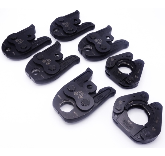 Pipe Pressing Tool (7 jaws) set for press fittings - type M (7 pcs of replaceable jaws)