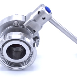 Stainless steel butterfly valves with sanitary union DIN 11851| DN15-DN65