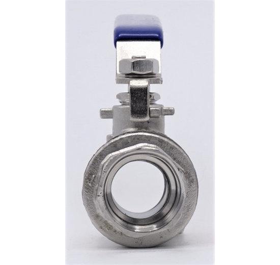 Stainless steel ball valve with full bore, two- piece 3/4”
