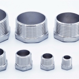 Stainless steel end cap, male thread, type 330