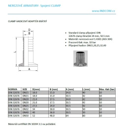 Clamp Hose Adapter Short