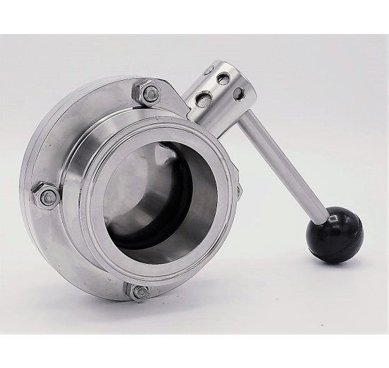 Stainless steel butterfly valves, CLAMP type C-C | DN65_180 (K91)