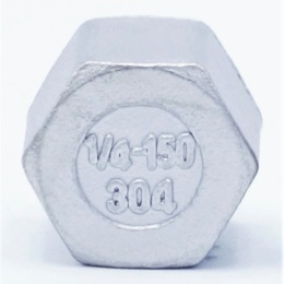 Stainless steel end cap, threaded, type 326 1/4"