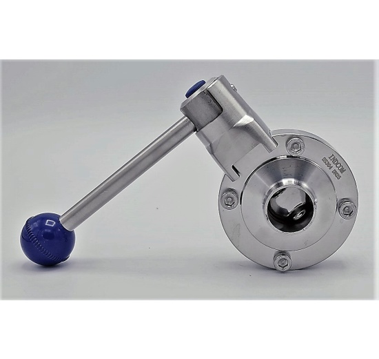 Stainless steel butterfly valve, welded type S-S DN25