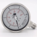 Stainless steel pressure gauges - the bottom (radial) connection, dial 100 mm | -1/ 1.5 bar (1/2")