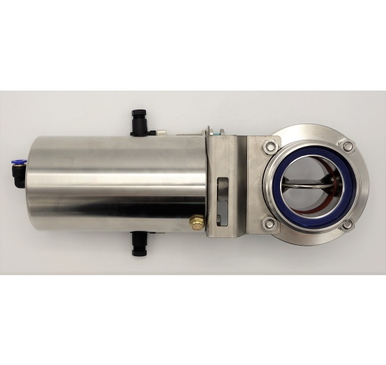 Pneumatically Operated Butterfly Valve, Threaded