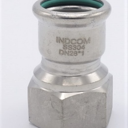 Pressing Reducer Stainless Steel / internal thread (threaded adapter) 28 mm_1"