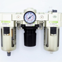 Combined units for compressed air treatment (filter + regulator + lubricator) | G 3/8"