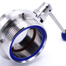 Nerezová klapka přímá, závitová typ G-G DN100