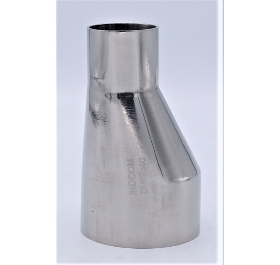 Eccentric reducer, welding, long DN 65/40