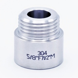 stainless steel Threaded reducer F5/8"/M1/2"