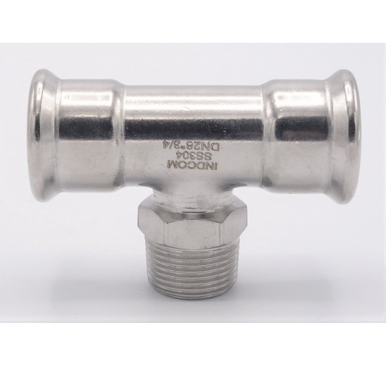 T-kus, lisovací F/M(závit vnější)/F 28_3/4"_28