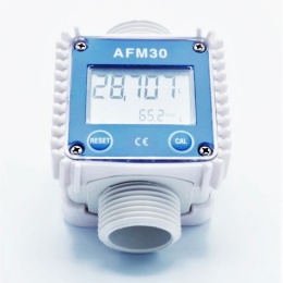 Electronic turbine flow meter with LCD display