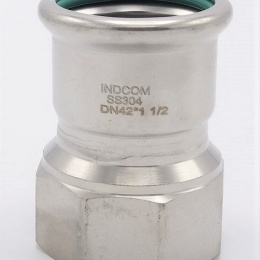Pressing Reducer Stainless Steel / internal thread (threaded adapter) 42 mm_1 1/2"