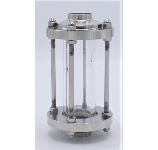 Straight sight glass, welded S-S, type A