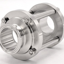 Straight Sight Glass, Clamp C-C DN40 (clamp collar 50.5mm)