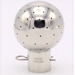 Fixed Cleaning Ball, on Split Pin, Ball Diameter 63 mm, stainless steel, for use in F&B production