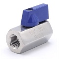 MINI Stainless Steel Ball Valve With Reduced Flow, One-piece, Threaded 1/4”