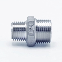 stainless steel Threaded Reducer Hex M/M / Nipple Reduced / Type 341 3/8"x1/4"