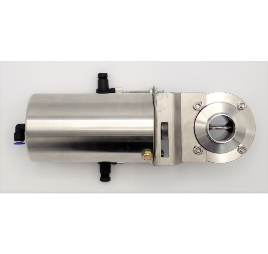 Pneumatically Operated Butterfly Valve, Threaded / Welded, type G-S DN32