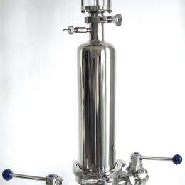 Stainless steel filter housing, candle filtration, food and beverage industry filtration equipment
