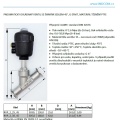 Pneumatically-operated Valves, Angle Seat - 45°, CLAMP