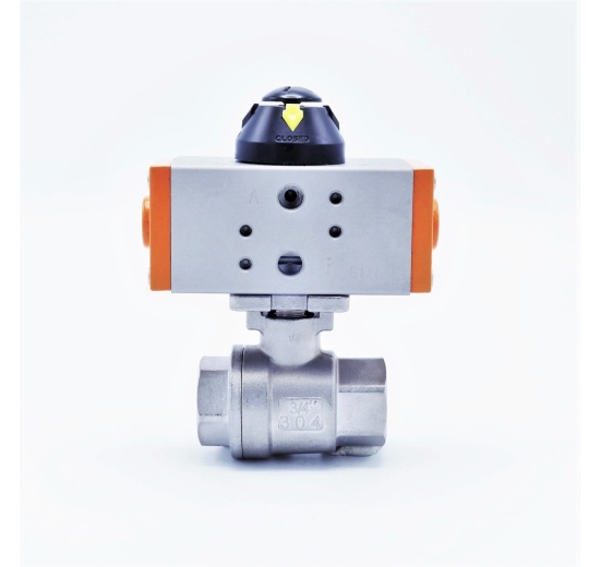 Pneumatic drive, double acting