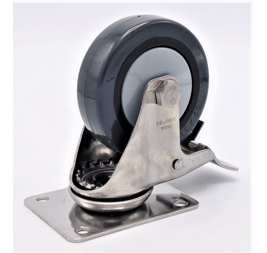 kolečko transportní nerezové 100mm