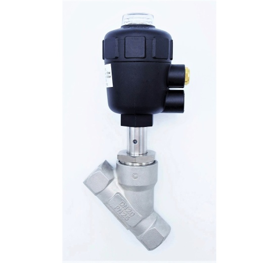 Pneumatically-operated Valves, Angle Seat - 45° G-thread 3/4" Seal PPL