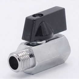 Brass ball valve MINI with reduced flow, one-piece, threaded