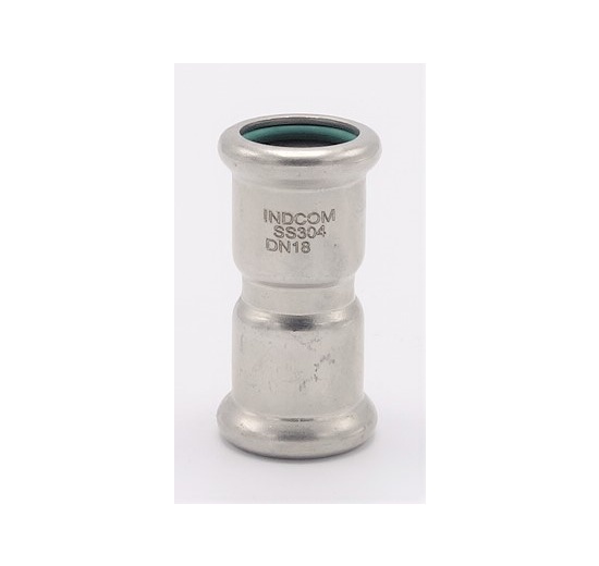 Coupling Press Fittings, Stainless Steel, F/F F 18 mm