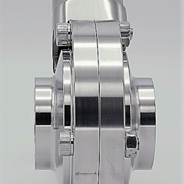 Stainless steel butterfly valve, welded type S-S | DN40