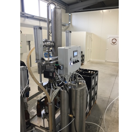 Filling line for beer bottling