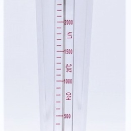 Rotameter (flowmeter) Plastic - Glued Joint | 0.25~2.5 m3/h, female thread BSP 3/4"