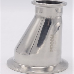 Reduction excentric, clamp DN65/40, stainless steel