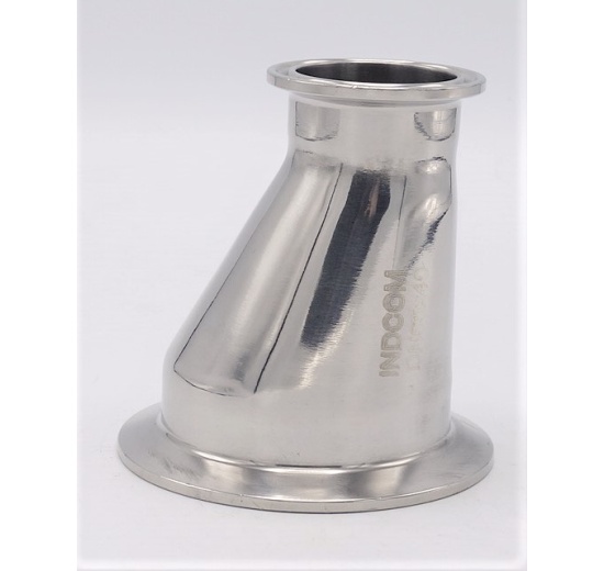 Reduction excentric, clamp DN65/40, stainless steel