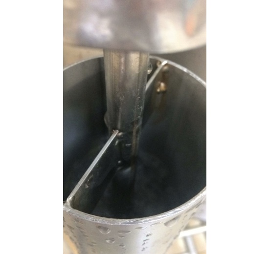 Details of a stainless steel bubbler