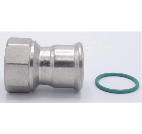 Pressing Reducer Stainless Steel / internal thread (threaded adapter) |35 mm_1 1/4"