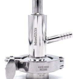 Stainless steel sampling valve, clamp connection DN25