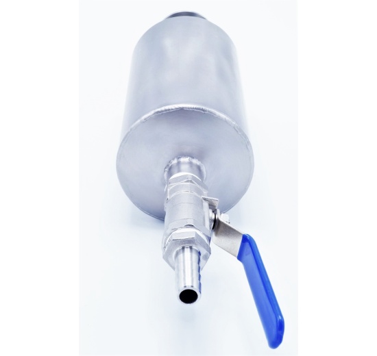 Bubbler airlock, stainless steel for beverage production