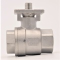 Stainless ball valve, 2- pieced with mounting plate for actuator | 1”