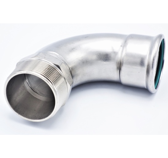 Elbow 90°, Press Fittings / external thread
