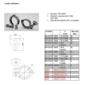 Pin Heavy Duty Clamp with Cross Hole Wing Nut DIN 32676