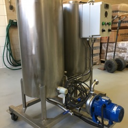 2 Vessels CIP Unit / sanitation device CIP unit (vertical design) for cleaning and disinfection of technologies and tanks in the food and beverage industry