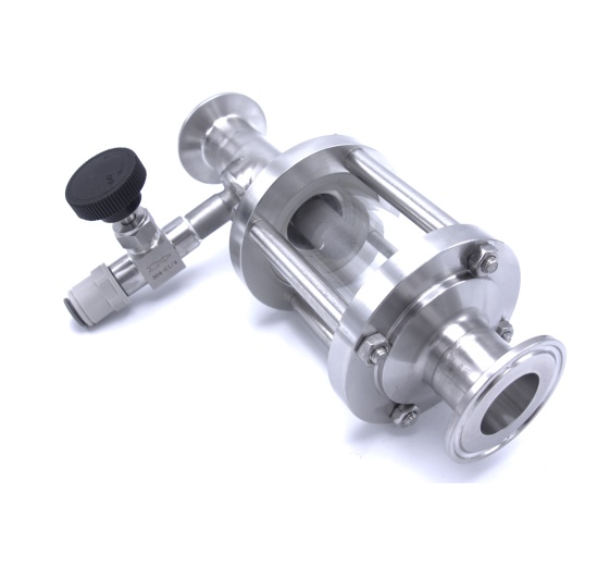 Clamp Wort saturator DN 25 to aerate the cooled wort with compressed sterile air before the main fermentation in the tank