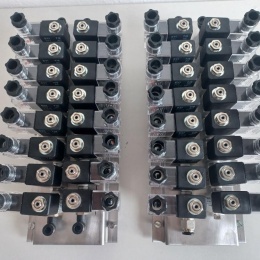 Pilot Solenoid Valves 3/2 on stainless steel plate