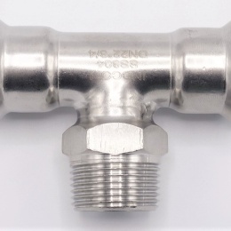 T Piece, Press Fittings F/M (external thread) /F