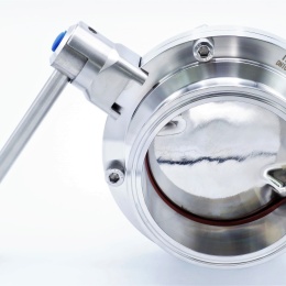 Stainless steel butterfly valves, clamped type C-C DN100