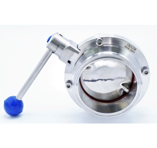 Stainless steel butterfly valves, clamped type C-C DN100