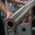 Stainless steel filtration slotted sieve in Hops Master for breweries